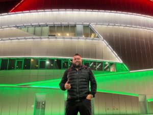 Michael Smith Instagram - Wasn’t pretty but a wins a win. Thank you hungary you was amazing tonight despite my performance. #pdceurope #hungariandartstrophy2023
