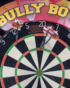 Michael Smith Instagram - Back to work today time to put maximum effort in now for the rest of the year. Not a bad start though. 1st 9 with the new darts within the 1st hour after 5 days off
