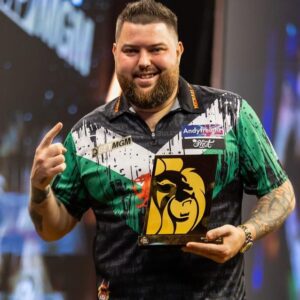 Michael Smith Instagram - Happy to get night 1 won. Didn’t play amazing but did enough. Thank you for the continued support everyone. @shotdarts @tonybet_fan @heatableuk #andyfreight