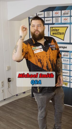 Michael Smith Instagram - 🏆 Michael Smith only started playing darts because he broke his leg! 🩼😅 #pdceurope #MichaelSmith #pdc #PDCTour