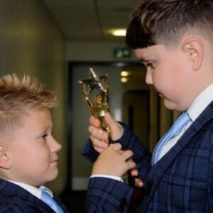 Michael Smith Instagram - So in the last week I’ve done the PDC champions night also I’ve received the pride of St Helens award and then last night I received the freedom of St Helens. To say I’ve not had a bad week is a understatement. #mrsthelensyeh 🙈😝