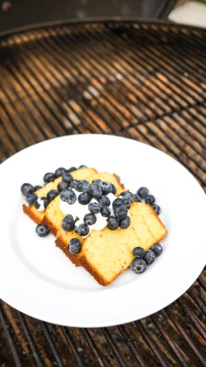 Michael Symon Instagram - In the spirit of the start of summer, here’s a great way to elevate the easiest and most delicious of desserts. 🍰 🫐 

You can either make or buy a pound cake (I won’t tell anyone) and warm through on the grill at a medium/high heat for a few minutes of each side, serve with whipped cream, the fruit of your choice and enjoy!