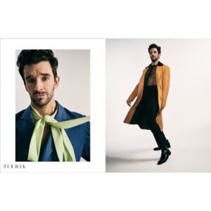 Michael Urie Instagram - @photobookmagazine
Style @mikeystyles
Groom @peter.de.oliveira
Photographs @ben_cope
Left, suit @leerickiecollection shirt @weishengparis boot @jb_rautureau /// right look by @orttu_official boot @barolloitaly