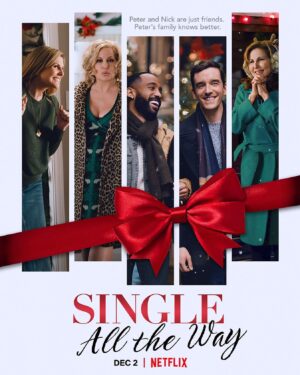 Michael Urie Instagram - “The gays just know how to DO stuff. And for some reason, they’re always obsessed with me…” -Aunt Sandy played by @theofficialjencoolidge speaking Christmas TRUTHS. #singlealltheway @netflixfilm @netflix netflix