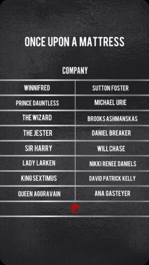 Michael Urie Instagram - 👑 A regal Broadway welcome to the newly announced cast joining @suttonlenore & @michaelurielikesit in ONCE UPON A MATTRESS on Broadway! 👑

Find tickets to this royal revival at Broadway.com 🎟️

🎶: Music by Mary Rodgers 

#onceuponamattress #suttonfoster #michaelurie #broadway #casting