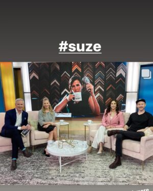Michaela Watkins Instagram - Well Canada 🇨🇦. Ya really know how to make a gal feel appreciated. Thank you to everyone for supporting the opening weekend of #suze film this weekend. PLEASE go see it and tell everyone else to see it because I really believe in the power a film can have in helping people feel seen. In this case, this film really speaks to a lot of people. 

Oh! And Fred frickin SURPRISED ME IN TORONTO LIKE A SEXY BOSS! Just walked into dinner and BOOP there he was!

I am forever indebted to @mynameislinsey and @imdaneclark for writing a script this good and not offering Suze to a myriad of other capable actresses. They directed this to perfection in my opinion. And then there’s @charles_gillespie who I can barely see as someone who isn’t his loveable character Gage. If you don’t know him you will fall madly in love with him. If you do know him you then you know what a mega talent superstar this guy is. And ohhhh my goodness— @sarawais , you are a talent on talent but all that almost pales in comparison to what a dreamy human being you are. So fun. So smart and my kinda sensitive. Such a great sense of humor. I love you lady. 
@rainbowsun and @aaron_ashmore are two gorgeous dudes who DELIVER. They are totally stellar. Jesus. Everyone in this film delivers. Especially @aidanshipley (pictured above. The best AD in the world) and big Thank you @kristyneville for shepherding this baby and #mattcode for all you did to get this baby funded. 
Thank you @levelfilm. 

And thank you for the best glam squad Toronto has ever seen. 
Styling: FORMIDABLE @kimmyerin💕 
Makeup: SENSATIONAL @julieharrismakeup 🌺🥰
Hair: WONDERFUL @amyjanisse 👏🏼❤️👏🏼❤️
Blazer: @rebeccacrewsofficial top@ @forte_forte earrings: @mingyuwangnewyork trousers: @andotherstories 

#indiefilm #mothers #permimenopause #daughters #loserboyfriends #kindess #canada #toronto