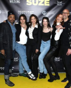 Michaela Watkins Instagram - So so so many thank yous for @levelfilm in Toronto throwing Suze a “coming out” party. #suzefilm drops 2/23 in theaters all over Canada. This film is near and dear to me and thank goodness for @mynameislinsey and @imdaneclark for this fantastic experience. I drank too many “empty Nester” cocktails and hunt with some of Toronto’s finest chicks. Was great to be reunited with some of the cast. @charles_gillespie @sarawais @rainbowsun 

I also loved the hell out of this suit that fit like it was made for me. So thank you @paulsmithdesign and a trillion thank yous for my new bag from @shopclarev in which @clarevivier actually handed me her own personal clutch. I promise to give it a nice home and use it endlessly. Too generous she is. 

Styling: @kimmyerin 
Hair/ Makeup : 
Suit and blouse: @paulsmithdesign 
Clutch: @shopclarev 
@sifjakobsjewellery 
@francosarto 
@clio_official 

#filmpremiere #independantfilm #michaelawatkins #toronto #emptynester #momanddaughter