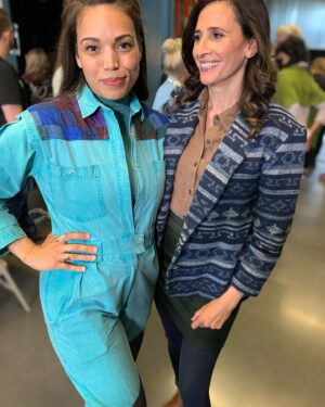 Michaela Watkins Instagram - Last night’s #Paint premiere was maybe the best I’ve ever been to for a variety of reasons. 
1: it was so fun to make because this cast is RIDICULOUSLY funny and talented. 
2: @britmcadams wrote and directed the hell out of it. This is a 12 year process and it’s finally out in the world. 
3: @anniesertich @amyslomo @dvanfang @nickwcollins @fred4all were the BEST dates 
4: lots of @thegroundlings pals peppered in the film and they are as ever- great comedians and great humans. @barahsakers @therealsmedley @scottbeehner @rygaul (and of course @wendimclendoncovey our hysterical costar)
5: I saw the film for the first time in its completion and — ITS GREAT.  One never knows how things will turn out and it’s such a quirky specific little gem IN MY OPINION. 
6: so much of the cast and crew flew out for last night and we got to reunite the family. Special props to @yulitzin our hair dept head, who took a day trip from her job in Florida to be here and did my hair last night. @allie_pearce (cost designer and hottie in the Photo Booth w/ me) @ricardolouison and so many more. Forgive me. 

The only bummer was @ciararenee8 was too busy starring in her play @geffenplayhouse to attend and she was DEEPLY MISSED. (Pictures from set above) and also EXTREMELY MISSED is @lusiastrus who makes me guffaw on and off screen. Genius 

Thank you to this glam team. 
Makeup: @lizlash ride or die
Hair: @yulitzin as mentioned
Styling: the kind and patient @kimmyerin who got me showing more skin than my usual. ❤️

 🙏💕🙏

@smythebrand
@lagencefashion 
@levianjewelry
@nadrijewelry
@mingyuwangnewyork

And shout to PR @lindsayk927 @snappyjro 

Thanks @ifcfilms- in theaters April 6th!
