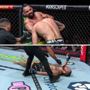 Michel Pereira Instagram - MICHEL PEREIRA GETS THE STANDING GUILLOTINE IN THE FIRST MINUTE 😳 #UFC301