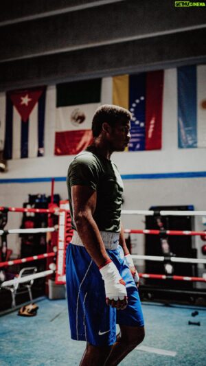 Michel Rivera Instagram - Hard times don’t last, tough people do.🎥 📺 🍿 (Fight coming on @showtimeboxing @premierboxing 🐝🦋

MY GOD IS BIG🩸🤍🖤