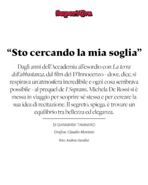 Michela De Rossi Instagram - Che rumore fa il pubblico in ascolto?
«Non è mai un vero silenzio. È un brusio. Ed è pieno di quelle cose che senti tu, sulla pelle, nel petto, nel collo. Quando sei in scena, il tuo udito è più forte del solito. E ogni più piccolo rumore ti sembra un frastuono».

Ed è importante, in questi casi, riuscire a mantenere una distanza con il pubblico?
«Tocchi un tasto estremamente interessante per me. Io non ho mai creduto nella concentrazione; io credo nell’attenzione».

Che differenza c’è?
«La concentrazione è qualcosa che ti porta dentro di te, mentre l’attenzione ti proietta verso l’esterno. E io penso che un attore non debba mai concentrarsi, ma sempre allenarsi all’attenzione. Se ti concentri, non sei in grado di accogliere ciò che ti succede intorno. Quando sei attento, invece, come gli animali nella natura, entri a far parte di tutto il resto».

La nuova ospite di Supernova è Michela De Rossi (@michela.derossi).

Grafica: Claudio Montani (@squilibrista_yt).

Grazie a Valentina Palumbo (@lapalumbocomunicazione).

Buona lettura.