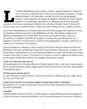 Michela De Rossi Instagram - Che rumore fa il pubblico in ascolto?
«Non è mai un vero silenzio. È un brusio. Ed è pieno di quelle cose che senti tu, sulla pelle, nel petto, nel collo. Quando sei in scena, il tuo udito è più forte del solito. E ogni più piccolo rumore ti sembra un frastuono».

Ed è importante, in questi casi, riuscire a mantenere una distanza con il pubblico?
«Tocchi un tasto estremamente interessante per me. Io non ho mai creduto nella concentrazione; io credo nell’attenzione».

Che differenza c’è?
«La concentrazione è qualcosa che ti porta dentro di te, mentre l’attenzione ti proietta verso l’esterno. E io penso che un attore non debba mai concentrarsi, ma sempre allenarsi all’attenzione. Se ti concentri, non sei in grado di accogliere ciò che ti succede intorno. Quando sei attento, invece, come gli animali nella natura, entri a far parte di tutto il resto».

La nuova ospite di Supernova è Michela De Rossi (@michela.derossi).

Grafica: Claudio Montani (@squilibrista_yt).

Grazie a Valentina Palumbo (@lapalumbocomunicazione).

Buona lettura.