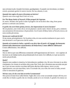 Michela De Rossi Instagram - Che rumore fa il pubblico in ascolto?
«Non è mai un vero silenzio. È un brusio. Ed è pieno di quelle cose che senti tu, sulla pelle, nel petto, nel collo. Quando sei in scena, il tuo udito è più forte del solito. E ogni più piccolo rumore ti sembra un frastuono».

Ed è importante, in questi casi, riuscire a mantenere una distanza con il pubblico?
«Tocchi un tasto estremamente interessante per me. Io non ho mai creduto nella concentrazione; io credo nell’attenzione».

Che differenza c’è?
«La concentrazione è qualcosa che ti porta dentro di te, mentre l’attenzione ti proietta verso l’esterno. E io penso che un attore non debba mai concentrarsi, ma sempre allenarsi all’attenzione. Se ti concentri, non sei in grado di accogliere ciò che ti succede intorno. Quando sei attento, invece, come gli animali nella natura, entri a far parte di tutto il resto».

La nuova ospite di Supernova è Michela De Rossi (@michela.derossi).

Grafica: Claudio Montani (@squilibrista_yt).

Grazie a Valentina Palumbo (@lapalumbocomunicazione).

Buona lettura.