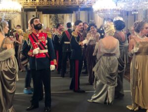 Michele Clapton Instagram - AND finally some of my rushed photos on set, I’m not a photographer that’s for sure! We had a really controlled colour palate for the women’s costumes that I think work beautifully against the wonderful uniforms made for us at Hero in Poland. It takes an army of talented costume crew to make all these costumes, sadly far to many to mention here.. But I must give thanks to my assistant designers Alex Fordham Sophie O’Neill and Emma O’ Loughlin.. AND Clare Spragg costume supervisor extraordinaire for helping to put together both our British and Italian teams ( we filmed this in Turin) phew! @sophie__oneill @emmaolo7891