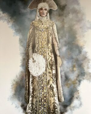 Michele Clapton Instagram - More drawings from The Kings Man. This time with the help of Simon Thorpe my illustrator on this film. I worked here with Simon to develop a ‘look’ for the female extras in the ball scene. I needed to find a solution that the Director was happy with and that I felt still reflected the idea of a dress ball in Russia..At these times it’s really important for all concerned to really be able to visualise the finished look and often the studio will need to sign off on these but not on this film, it’s all Matthew V.  For this my costume sketches whilst informative to the people that make the costumes are not so accessible outside of our department. Anyway I though it would be interesting to share here for those that are not in the film industry how things work. The first photo is where we arrived and it was approved, the last is where we started.. sorry back to front!
Thank you Simon you genius! See more of his work here  @sim0ndo