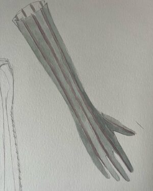Michele Clapton Instagram - Just found my sketches for the previous post! The wonderful boots were created by Jeff @jitterbug.boy the shawls were from my personal collection, I think the corsets were from our workroom and gloves I imagine would be the wonderful Pamela wood…