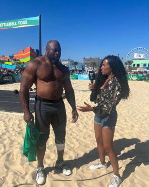 Michelle Ackerley Instagram - It’s that time of year again! @theworldsstrongestman is back on @channel5_tv 💪🏽💪🏽
Heat 1 starts on 27th December 7pm
