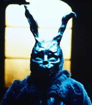 Michelle Belanger Instagram - 2023 is the Year of the Rabbit. Let’s just hope it’s not *this* rabbit. #yearoftherabbit #donniedarko #happynewyear