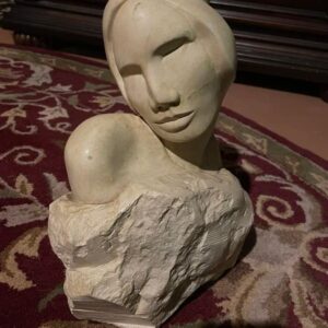 Michelle Belanger Instagram - Today would have been my mother’s 70th birthday. She was a sculptor, a violinist, a singer, and (thanks to my grandmother) a deeply wounded soul. 

She succumbed to cancer at 52. 

I have very few photos of her, so let me share some of her art instead. 

(The emerging figure with her hair in a bun is a piece called Chrysalis. It is a favorite of my mother’s work. ￼Mom made it to commemorate her first remission from cancer. The remission did not last. But she said this was what it felt to emerge from the treatments into hope) ￼￼￼￼
