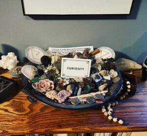 Michelle Belanger Instagram - First Contemplation Card pull of 2023: CURIOSITY 

Be open to new experiences - give yourself permission to explore things you may not fully understand - celebrate the mystery of our world not with fear, but with wonder 

#divination #OracleDeck #NewYear #2023