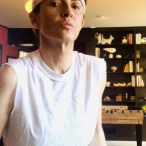Michelle Clunie Instagram - So I have to go to a costume party tomorrow night and I forgot to get a costume. Does this work? Will people get it or am I going to have to run around doing a Crane Kick all night and saying, “Wax on, wax off” 😂😂😂 #genx #Karatekid #ralphmachhio