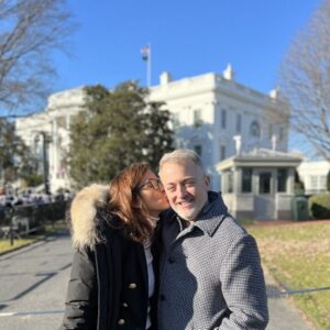 Michelle Clunie Instagram - I almost didn’t make it to DC for the signing of the respect for Marriage act. I waffled back and forth knowing the trip would have to be done in about 22 hours. I am so glad I did. It was just the burst of hope that we all need right now and a beautiful confirmation that democracy works when we work it, that we can make great things happen in this country. It was a gorgeous and pure celebration of love and at the center of it, for me, was my dear friend Todd who has worked relentlessly and selflessly to give everything he can to equality and democracy. A big thank you to him for encouraging me to get on that plane and make the trip. It was a whirlwind and I almost missed my flight back but we do not get these Moments back. We must celebrate the victories as often as possible to carry us through the next chapter. I love you Todd and thank you for all the inspiration you have given to so many over the years. December 13th, 2022 #wewerethere #lovewins ❤️🇺🇸❤️