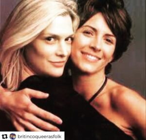 Michelle Clunie Instagram - This will always be one of my favorite photos of Thea and me. It was from the first season of QAF and we brought it. We shot one of the first love scenes on the show and as one of the producers said to me, “ You and Thea set the bar for intimacy”. We threw down. We gave it all. 🌈🌈🌈🌈🌈🌈🌈🌈🌈🌈 #queerasfolk