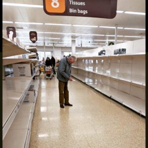 Michelle Dewberry Instagram - I’ve just had a rant about this on my story and now I feel the need to post it here so it stays...Seriously people - stop hoarding/overbuying. You are leaving the lowest paid, the elderly, the vulnerable, the shift workers - with nothing. .
.
These empty shelves are avoidable. Shops are open and even if you need to self isolate, others can shop for you. Honestly, there is no excuse for this and it’s heartbreaking to see people having to go without. .
.
Please think about what you are doing. Shop responsibly and with consideration for others.
.
.
.
.
.
#covid_19 #kindness #generosity #share #community #care #consideration #panicbuying #hoarding #overbuying #shopping #bekind