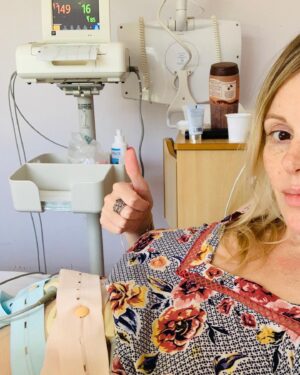 Michelle Dewberry Instagram - Starting my weekend, as I start every other day...With a fetal heart monitoring scan (CTG).
.
.
I have a minimum of three of these a day now and can be on them for anything from half an hour, to a couple hours (or more!) depending on what/how baby is doing. 
.
. 
One of the main questions with PPROM is when to deliver the baby. When is baby better out, than in? 
.
.
With a ‘normal’ pregnancy, the answer to that question is obviously ‘keep them in for as long as possible’, but with PPROM it becomes different. It’s a constant balancing act of weighing up the risk (of infection etc) versus the risk of prematurity and the complications that brings. Hence every day is a series of monitoring and observations, looking for signs of infection and/or other issues.
.
.
It is a situation which can change daily, sometimes even hourly and it can be a real rollercoaster, that’s for sure 🤯
.
.
I’m sharing this journey to show that not every pregnancy is ‘insta-perfect’, not everything goes well and if you’re having problems, you’re not on your own. Stay strong mammas, you got this 🙌🏻👊🏻💪🏻
.
.
.
.
.
.
#PPROM #ppromawareness #ctg #fhr #prematureruptureofmembranes #pretermprematureruptureofmembranes #highriskpregnancy #fetalheartmonitoring #infectioncontrol #srom #pregnant #pregnancy #pregnancycomplications #premmiebaby #premmie #premature #pregnancyjourney #preggers #preggo #preggolife #hospitalstay #hospitallife #babymamma #babyonboard #strongwomen