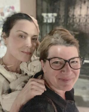 Michelle Forbes Instagram - Ich liebe dich Daniela ♥️...& danke for being so full hearted, showing me your city and letting me nap in #omisgarden my schatzi. @danithewitch