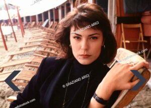 Michelle Forbes Instagram - A baby mishka @ the Venice Film Festival…circa 90’s sometime…wearing a weird thing called a…wristwatch. 
It told you what time it was and you wore it on your wrist. 

#wristwatch #venicefilmfestival #90’s