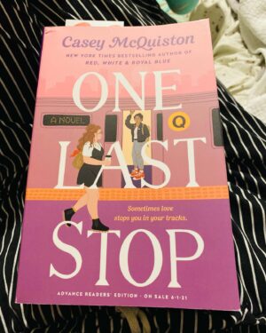Michelle Grondine Instagram - “history, huh? i think we can ✨make some✨” // photo dump of things that brought me the most joy this past weekend // (1) wore my good luck charm, took a nap, woke up to the good news, and HAD A SURPRISE PACKAGE FROM @macmillanusa containing an ARC for ONE LAST STOP by @casey.mcquiston ≪out 06•01•2021≫ and i legit cried {there is video evidence of this oop} (2) a proper pose—how pretty is she? (3) look how pretty with my bookshelves ♡´･ᴗ･`♡, (4) also got these adorable little @genuinefred sprout bookmarks after seeing a tiktok about them, (5-6) 🌱sprout bookmark🌱 in action, (7) i found out i had actually won the arc for one last stop through a @goodreads giveaway (i know! i was so shocked!), (8) the goodreads description for one last stop, (9) me—celebrating biden crossing the 270  in my HISTORY, HUH? shirt channeling ACD, (10) bringing me 💫the most💫 ~serotonin~ rn 🥺🥺🥺🥺🥺🥺🥺🥺🥺🥺🥺🥺🥺🥺🥺🥺🥺🥺🥺🥺🥺🥺🥺🥺 // {the end}.