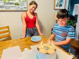 Michelle Haro Instagram - Happy 9th Birthday to Zane! We had a blessed 3 days of fun and adventures!!! What a celebration! 

#birthdayboy #birthdaybash #ocfair #kerncountyriver #birthday #birthdaycake #susiecakes #flyfishing