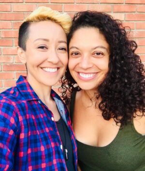 Michelle Haro Instagram - Now that Alicia and I have a wedding anniversary, our “we realized we love each other very much” anniversary seems secondary. But still, I celebrate her. She is not only my wife but my business partner. We work side by side every day! Anyhow, happy anniversary @aliciaroca7 - you are EVERYTHING! 

Oh, and the first pic is from our very first time auditioning together as a couple ☺️❤️🎉