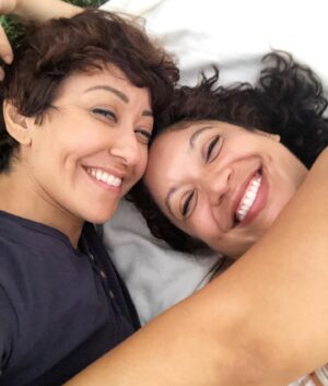 Michelle Haro Instagram - Now that Alicia and I have a wedding anniversary, our “we realized we love each other very much” anniversary seems secondary. But still, I celebrate her. She is not only my wife but my business partner. We work side by side every day! Anyhow, happy anniversary @aliciaroca7 - you are EVERYTHING! 

Oh, and the first pic is from our very first time auditioning together as a couple ☺️❤️🎉