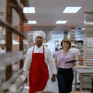 Michelle Haro Instagram - Just before the shoot, which took place in a community college culinary arts kitchen, production bought every single loaf/morsel of bread from the closest Whole Foods. 
Anyhow, Happy Friday!

#hustle #bread #adp #commercial #golf #daniellekang #patrickcantlay #samburns #michelleharo #magichappens