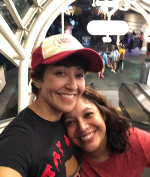 Michelle Haro Instagram - Now that Alicia and I have a wedding anniversary, our “we realized we love each other very much” anniversary seems secondary. But still, I celebrate her. She is not only my wife but my business partner. We work side by side every day! Anyhow, happy anniversary @aliciaroca7 - you are EVERYTHING! 

Oh, and the first pic is from our very first time auditioning together as a couple ☺️❤️🎉