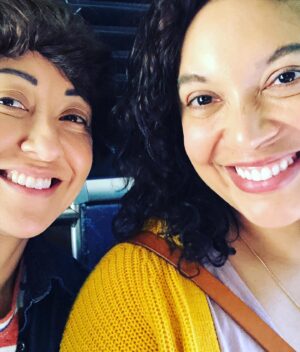 Michelle Haro Instagram - Now that Alicia and I have a wedding anniversary, our “we realized we love each other very much” anniversary seems secondary. But still, I celebrate her. She is not only my wife but my business partner. We work side by side every day! Anyhow, happy anniversary @aliciaroca7 - you are EVERYTHING! 

Oh, and the first pic is from our very first time auditioning together as a couple ☺️❤️🎉