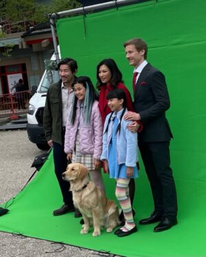 Michelle Krusiec Instagram - Look at this sweet cast! Irresistible. I had such a blast shooting American Girl: Corinne Tan. And I don’t mean  the first day of shooting when I thought I had covid and they shut down production. Which was not funny AT ALL. 😳😳😳 And they had to express 🚚 my covid test down the mountain we were shooting on and back which took a day 🫣 and it turned out I did NOT have covid. You can find this sweet relatable family film on Amazon. It’s incredible to me to come from a family who could never afford American Girl dolls to playing the Mom to one in live action. Times have changed and I couldn’t be more excited about this cast. Look out for their journeys! @miyacech @kaicech @retrogradejason
@jasoncermak @auhlani @mywanlin @dpspirogrant @sariknightcd Lindsay Chag Maureen Webb Ryla McIntosh @albert.nicholas 🙏🌸 #holidayfilms #americangirl #americangirlbrand #corrinetan #imthemom
