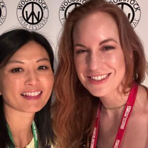 Michelle Krusiec Instagram - Thank you @woodstockfilmfestival for an event filled weekend including a loudly cheering audience for Nian. I watched the mind blowing film INVISIBLE NATION (more on that in a separate post) directed by gifted storyteller @vhopeful. Met award winning filmmaker @brewsterjoe, Nian played alongside his film Black Girls Play also directed by Michele Stephenson. Met father of indie filmmaking Victor Nunez whose film Rachel Hendrix starring Lori Singer won best narrative. And I love when I get to hang with programmers like Amanda Naseem. Our film Nian was nominated for the Mark Braunstein Maverick Award 🙏thanks Charlee Liebskind, Meira Blaustein for the recognition. The awards ceremony honored James Ivory who is 95 and won an Oscar at the age of 87! So moving. My tee is 70s vintage anti police brutality slogan, perfect for Woodstock.