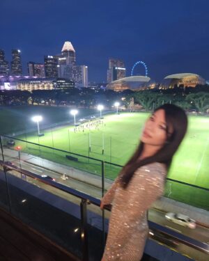 Michelle Wong Instagram - Sparkly night out with @revolve 🤍💫

Kicked off the party season with the best-dressed guests from all across the world. Congratulations, and welcome to Singapore 🇸🇬

#REVOLVEAroundTheWorld

Wearing: @camilacoelhocollection on Revolve.com
Styling: @karin_wj 
Makeup: @lasalle_lee_jq 
Hair: @ryan_yap #passionhairsalon