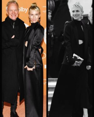 Mickey Sumner Instagram - D U N E 🖤 🔥 Part 2 (it’s incredible)
Escorting the OG FEYD 

@anthonyvaccarello @laquan_smith @albrightfashionlibrary @ayumi_yamamoto.hair @weilangbeauty 🖤#dunemovie @dunemovie #denisvilleneuve #feydrautha