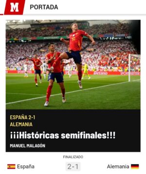 Miguel Ángel Revilla Instagram - ¡España a semifinales! Angustioso final, pero hemos ganado.