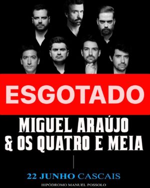Miguel Araújo Instagram - Soltem os equídeos, que amanhã temos o Hipódromo à pinha para um dia em cheio!

O concerto de Miguel Araújo e Os Quatro e Meia está esgotado!

Obrigado a todos! 
Até amanhã!