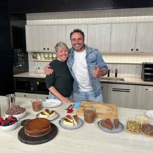 Miguel Maestre Instagram - Wot a fun morning promoting the @goodfoodwine in the @thetodayshow 
So fun with the queen of choc @kirstentibballs 
And legends Silvia and Tim 
Ps : no basque burnt cheesecake was left we ate it all 
Thanks Heidi for helping 

If you can’t be bother to make the cheesecake pop in WW and buy mine 

Try to make my MIGNUMS 😂😂😂😂
So good dip it real good 
@channel9