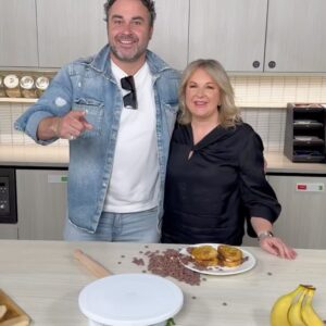 Miguel Maestre Instagram - Wot a fun morning promoting the @goodfoodwine in the @thetodayshow 
So fun with the queen of choc @kirstentibballs 
And legends Silvia and Tim 
Ps : no basque burnt cheesecake was left we ate it all 
Thanks Heidi for helping 

If you can’t be bother to make the cheesecake pop in WW and buy mine 

Try to make my MIGNUMS 😂😂😂😂
So good dip it real good 
@channel9