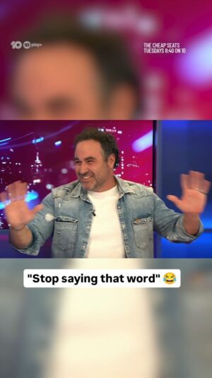 Miguel Maestre Instagram - "Stop saying that word" 😂
#CheapSeatsAU Tuesdays 8:40 on 10 and 10 play ⏯️