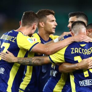 Miguel Veloso Instagram - Buona la prima! Grande spirito di squadra oggi, non siamo perfetti ma miglioreremo e diventeremo ancora più squadra. Continuiamo a crescere! 💪🏼💛💙 #CoppaItalia #ForzaHellas #QuestiSiamoNoi @hellasveronafc