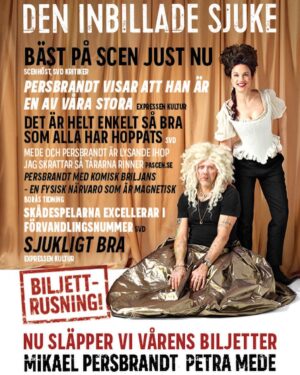 Mikael Persbrandt Instagram - Snart är Mikael tillbaka på Maximteatern. Än finns det biljetter kvar till Den inbillade sjuke, start 24/1. Enbart 21 föreställningar. Hösten var utsåld, så vill du se denna succé-komedi bör du genast köpa din biljett. 
#deninbilladesjuke #maximteatern #komedi #molière #teater