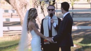 Mike Carroll Instagram - Happy Birthday to @samsklub My best friend from just kids skating Embarcadero and who Was our Dudeist Priest that married us into #Dudeism. The raddest Dudeist ever🍻

Filmed and edited by @brintonfilms 
#ChurchOfLatterDayDude 🤙🏼 #CuckoldingCarroll